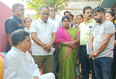 Chief Minister Dr Manik Saha visited the house of Dipannita Paul ibn Agartala on November 22, a child who died during a school function at Khudhiram Basu English Medium school.